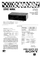 Sony TC-W551 - Service Manual 